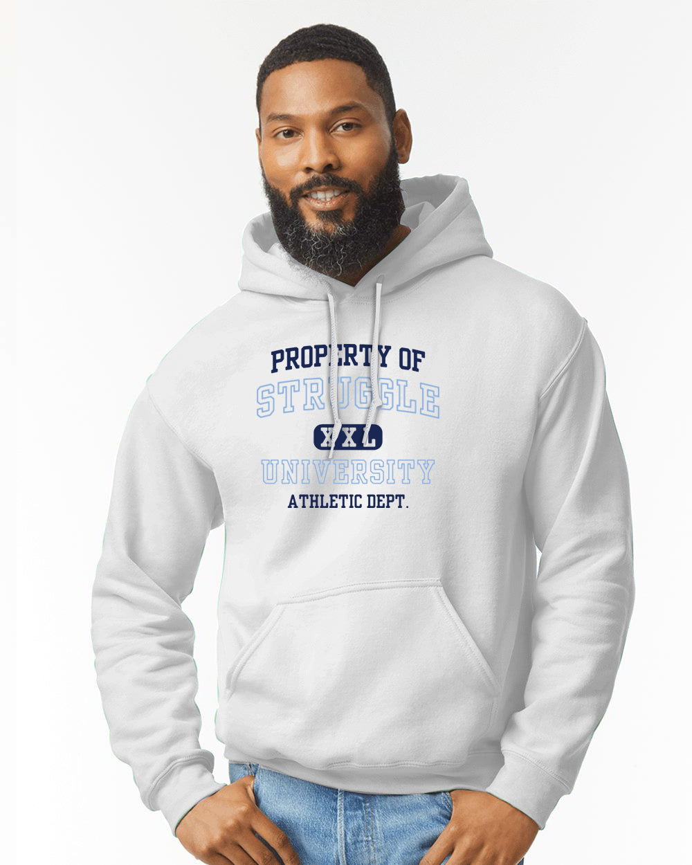 Property of Struggle Oversized Hoodie - Unisex Heavy Blend Sweatshirt, Cozy Sweatshirt, Gift for Fitness Lovers, Inspirational Sweatshirt
