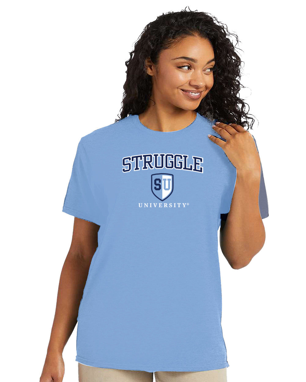 Struggle University Tee - Unisex Heavy Cotton Shirt, Casual Wear, College Humor, Gift for Students, Trendy Graphic Tee
