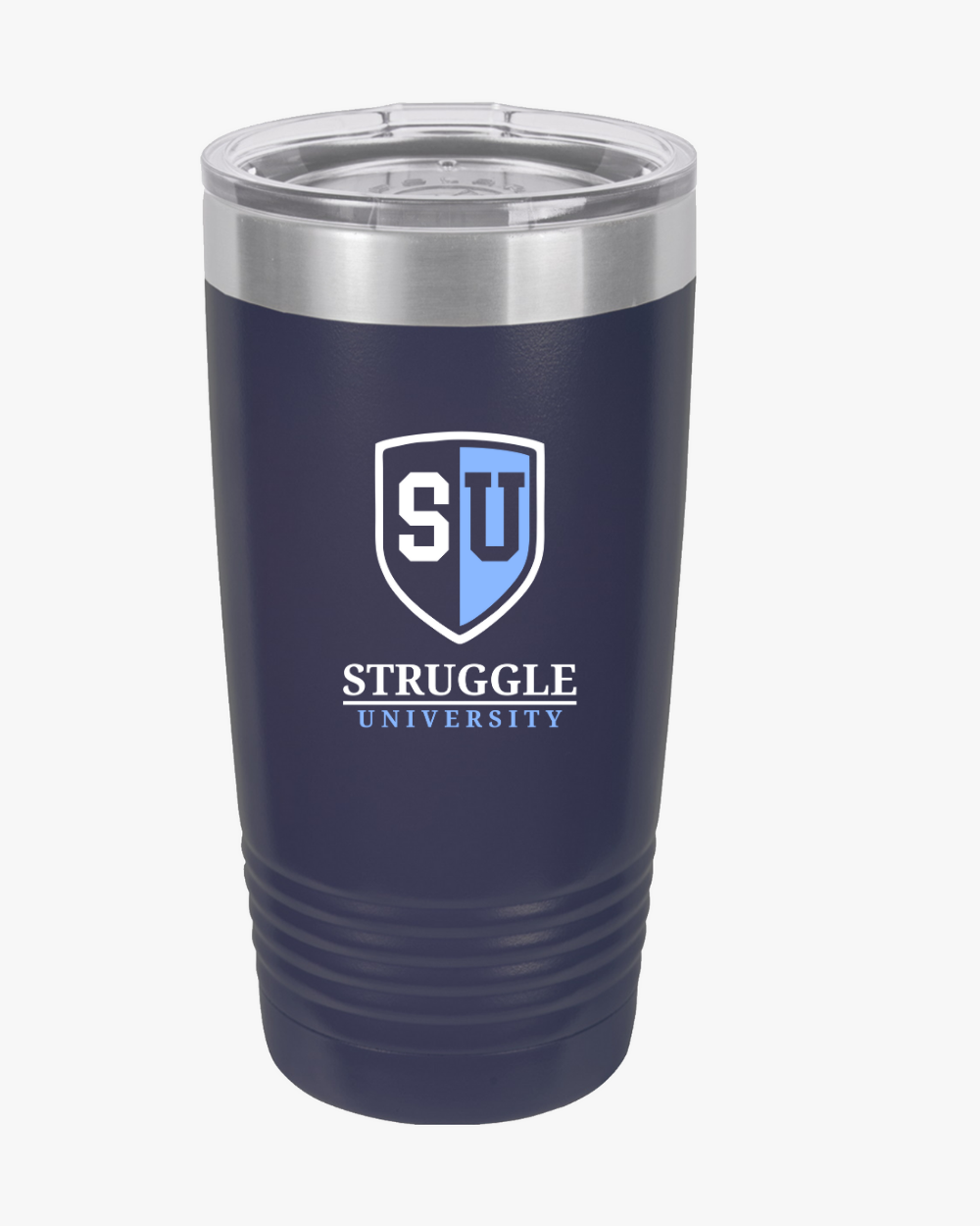 Struggle University Insulated Tumbler, 20oz - Motivational Drinkware for Students, College Gift, Travel Mug, Coffee Cup, Graduation Present