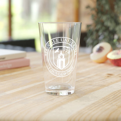 Personalized Pint Glass, Custom College Drinkware, Perfect for Gifts, Graduation, Housewarming, or Celebrations