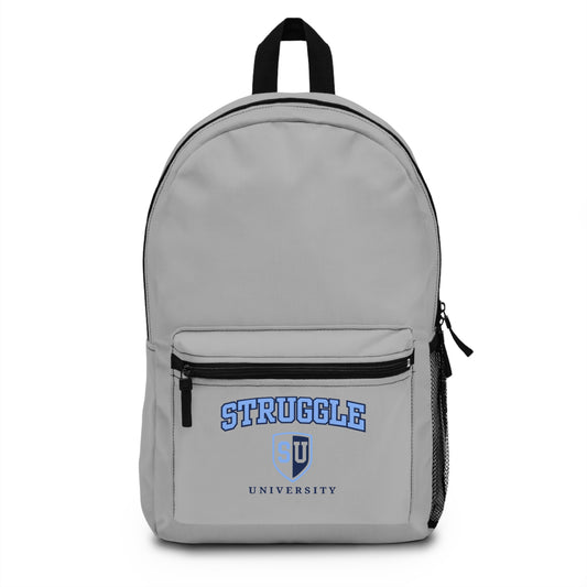 Struggle University Backpack, College Student Gear, Motivational School Bag, Unique Gift for Graduates, Trendy Backpack for Campus