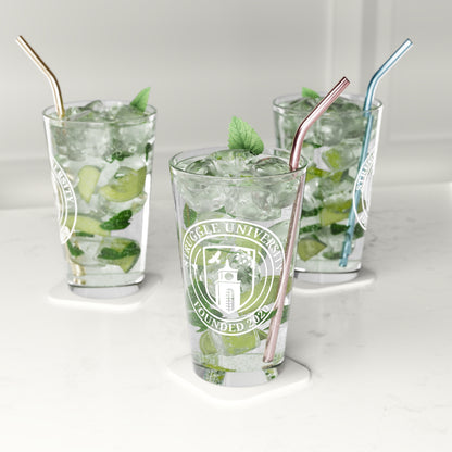 Personalized Pint Glass, Custom College Drinkware, Perfect for Gifts, Graduation, Housewarming, or Celebrations