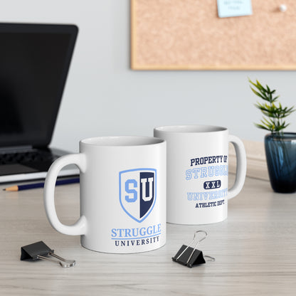 Struggle University Mug - Motivational Coffee Cup, Gift for Students, Humor Mug for Graduation, Funny Novelty Drinkware
