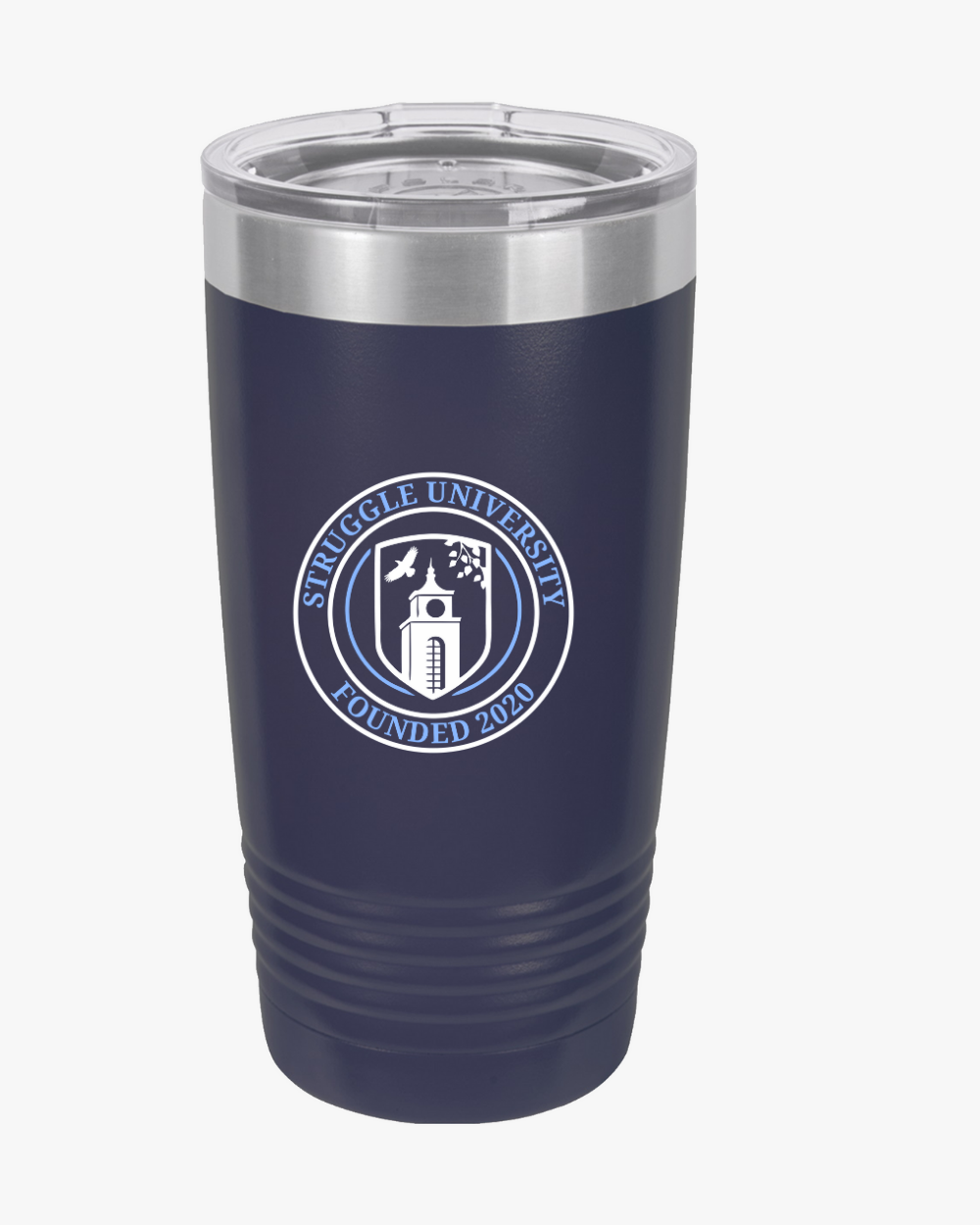 Struggling University Insulated Tumbler, 20oz, College Student Gift, Graduation, Funny Mug, Travel Cup, Eco-Friendly Drinkware