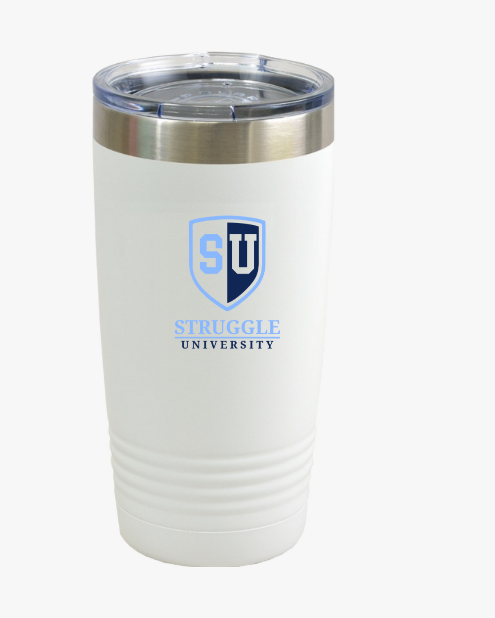 Struggle University Insulated Tumbler, 20oz - Motivational Drinkware for Students, College Gift, Travel Mug, Coffee Cup, Graduation Present