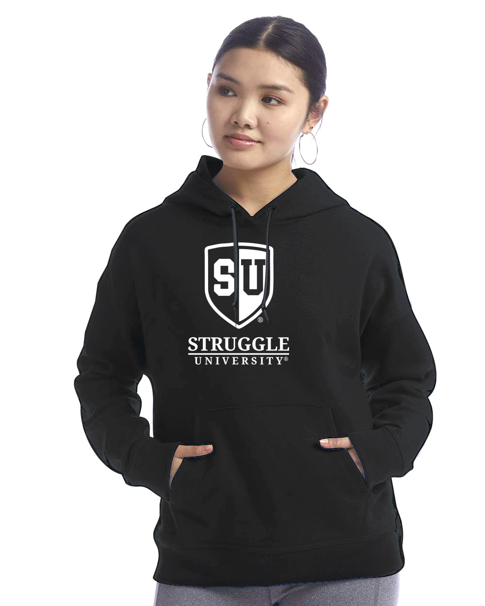 Struggle University Hoodie, Cozy Sweatshirt, Unisex Fashion, College Humor Apparel, Perfect Gift for Students, Ideal for Fall
