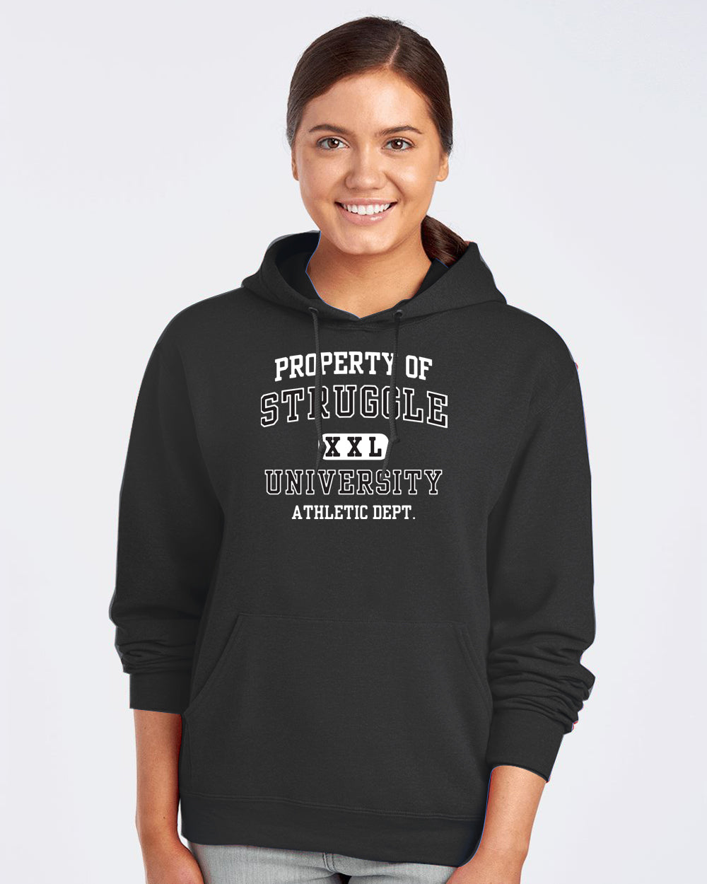Property of Struggle Oversized Hoodie - Unisex Heavy Blend Sweatshirt, Cozy Sweatshirt, Gift for Fitness Lovers, Inspirational Sweatshirt