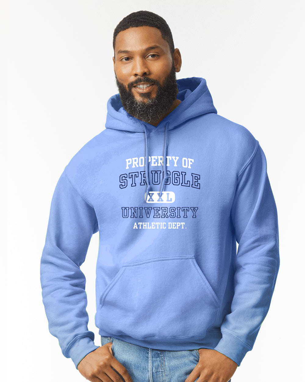 Property of Struggle Oversized Hoodie - Unisex Heavy Blend Sweatshirt, Cozy Sweatshirt, Gift for Fitness Lovers, Inspirational Sweatshirt