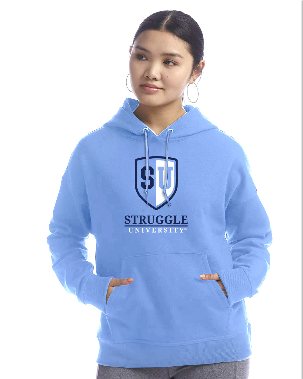 Struggle University Hoodie, Cozy Sweatshirt, Unisex Fashion, College Humor Apparel, Perfect Gift for Students, Ideal for Fall