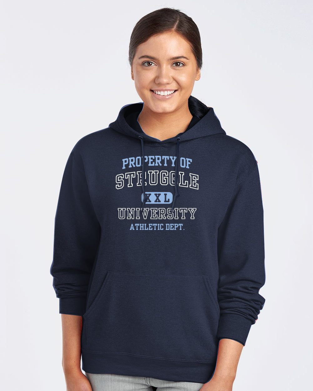 Property of Struggle Oversized Hoodie - Unisex Heavy Blend Sweatshirt, Cozy Sweatshirt, Gift for Fitness Lovers, Inspirational Sweatshirt