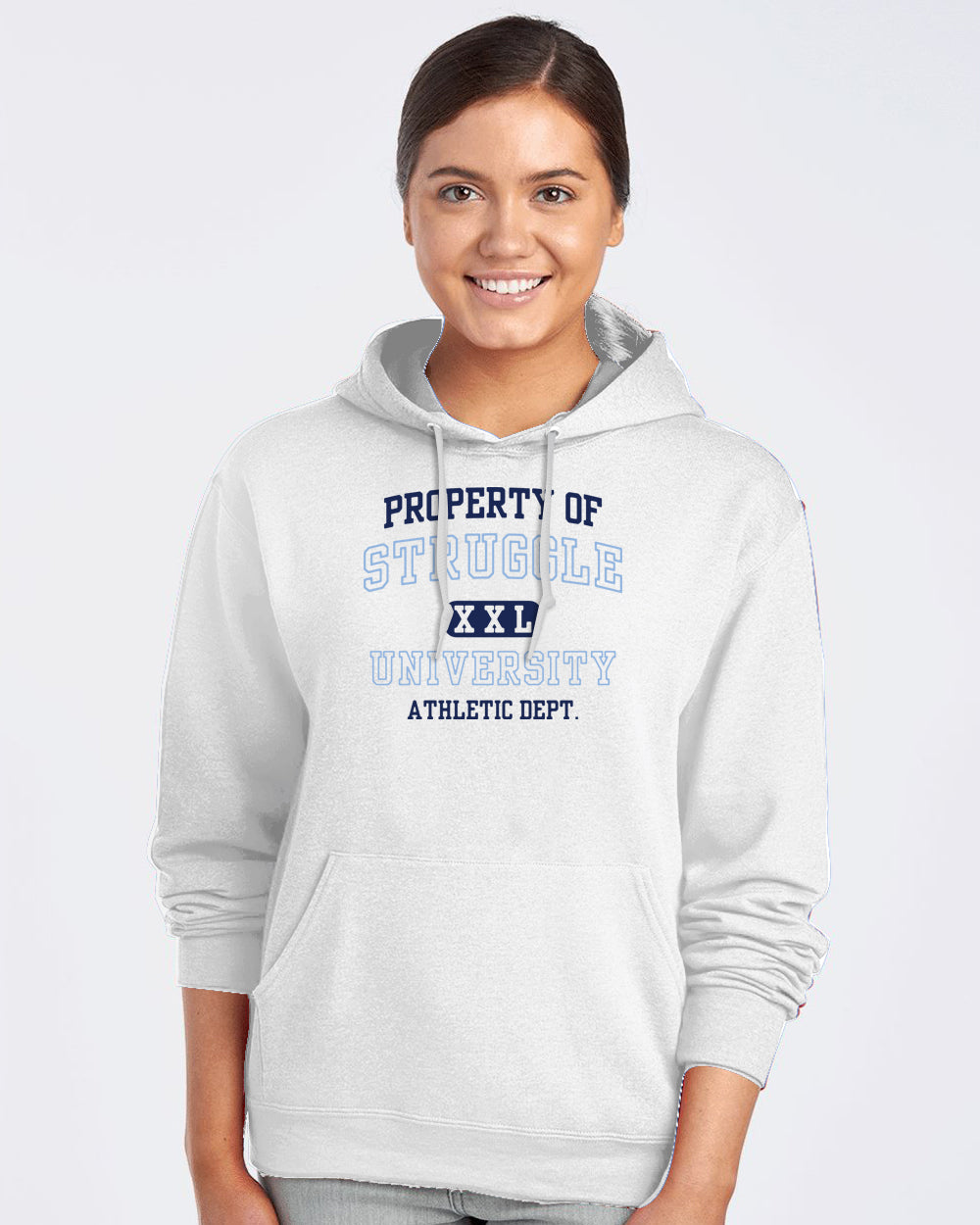 Struggle University Hoodie, Fun College Sweatshirt, School Spirit Gear, Trendy Unisex Outerwear, Graduation Gift, Comfortable Apparel