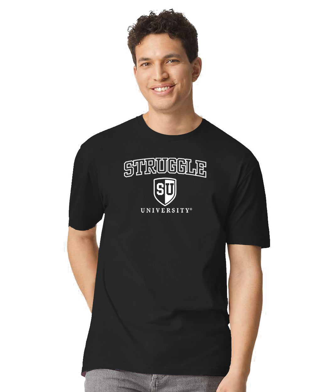 Struggle University Tee - Unisex Heavy Cotton Shirt, Casual Wear, College Humor, Gift for Students, Trendy Graphic Tee