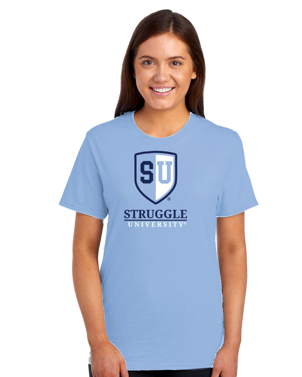 Struggle University Unisex Heavy Cotton Tee, Funny College Shirt, Graduation Gift, Lazy Days Wear, Comfy Everyday T-Shirt
