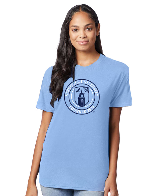 Unisex Heavy Cotton Tee, Vintage College Style Shirt, Campus Apparel, Graduation Gift, Casual Wear, Unisex T-Shirt