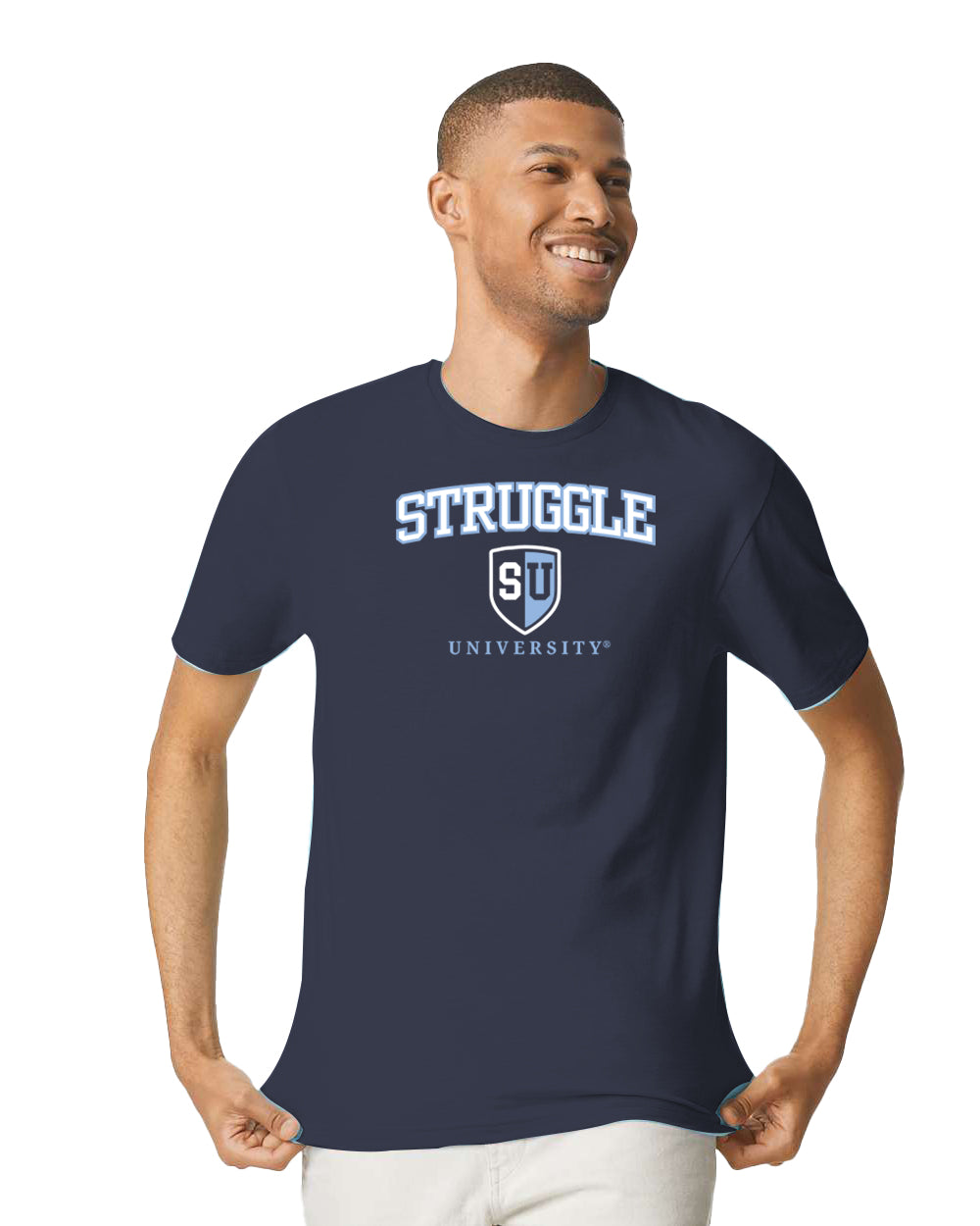 Struggle University Tee - Unisex Heavy Cotton Shirt, Casual Wear, College Humor, Gift for Students, Trendy Graphic Tee