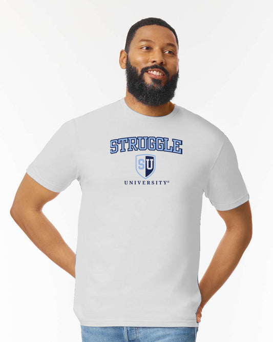 Struggle University Tee - Unisex Heavy Cotton Shirt, Casual Wear, College Humor, Gift for Students, Trendy Graphic Tee