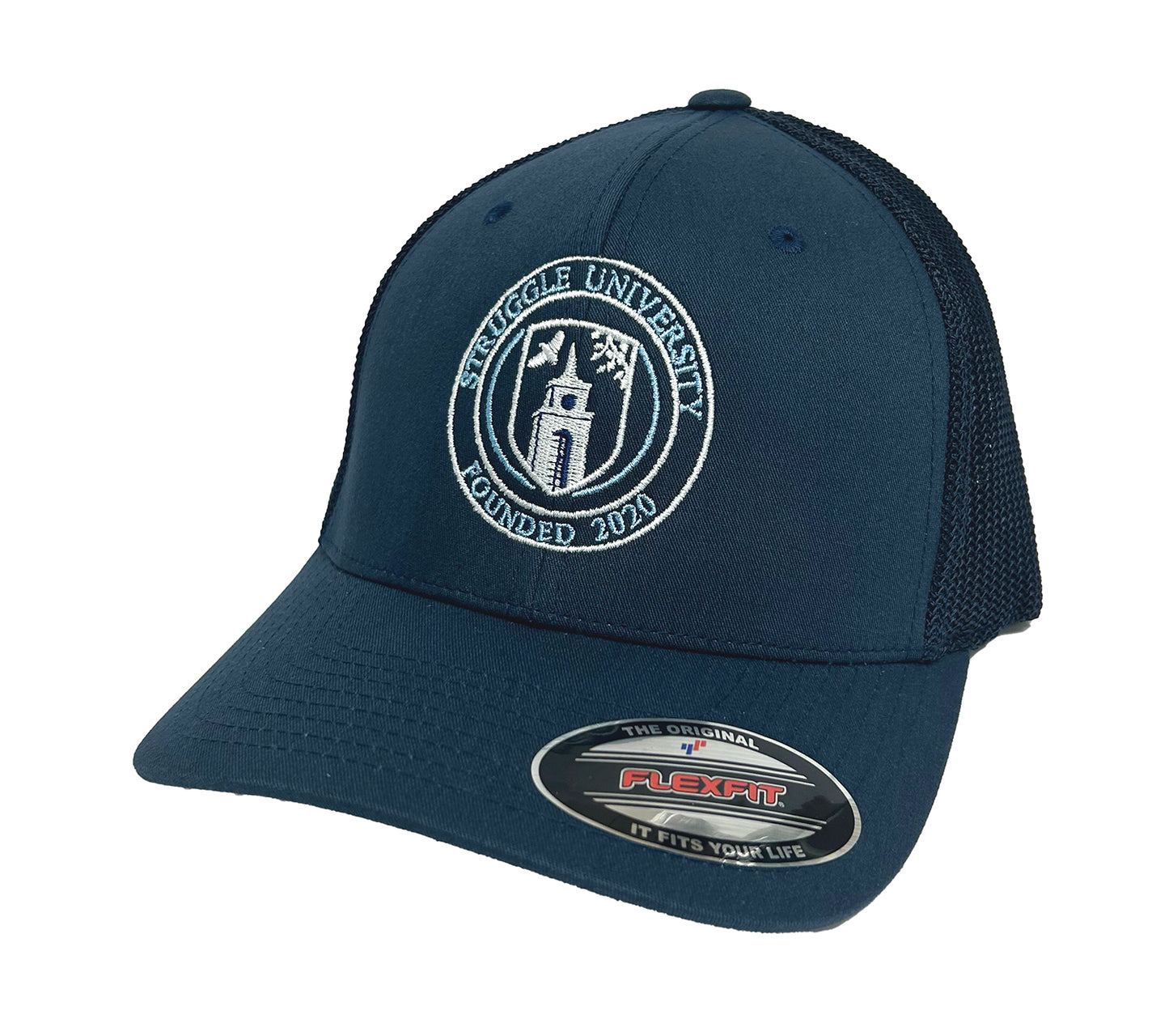 Struggle University Crest Flexfit Trucker Cap