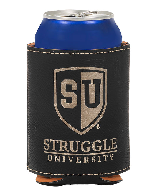 Struggle University Black/Gold Leatherette Beverage Holder